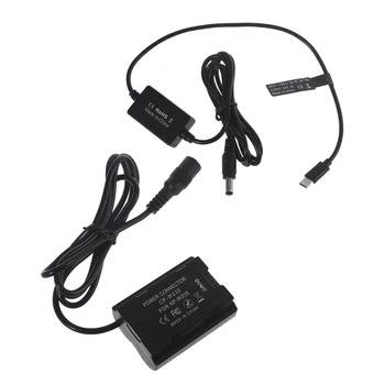 Адаптер питания PD, кабель-преобразователь USB Type C, NP-W235, аккумуляторная батарея для ответвителя постоянного тока