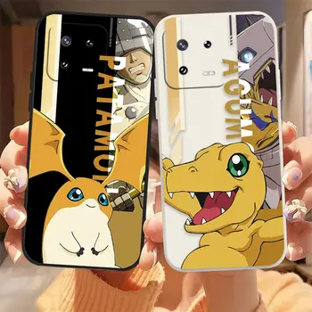 Аниме Digimon Digital Monster Agumon Чехол Для Телефона Xiaomi 13 12 12S 11 11T 10 10S 9 9SE 8 8SE Pro Ultra Lite Case Shell Capa