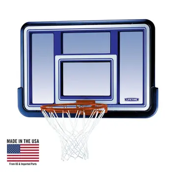 Баскетбольная спинка и бортик комбинированные, 44-дюймовый поликарбонат (73650)