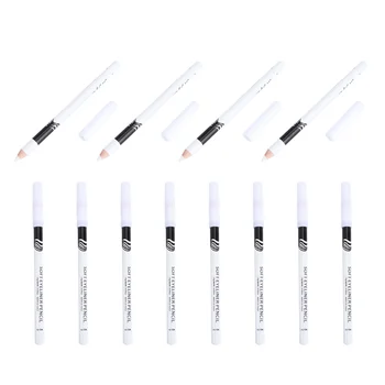 Белые карандаши для подводки глаз, 12 упаковок профессионального хайлайтера, карандаш для подводки глаз, водостойкие стойкие тени для век, многоцелевой макияж