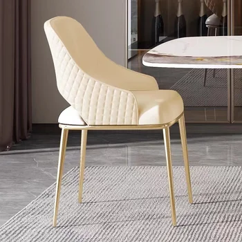 Белые Современные кресла для чтения, кожаные кресла для отдыха в саду отеля, шезлонги для макияжа, мебель для столовой, WJ35XP
