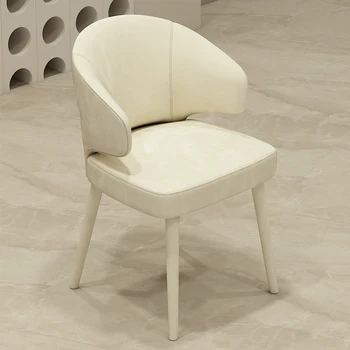 Белые стулья для столовой, кресла для столовой с современной кожаной спинкой, Индивидуальная мебель для гостиной Sillas Plegables, Мебель для дома MQ50CY
