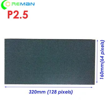 Бесплатная доставка RGB LED матрица 64x128 полноцветный светодиодный наружный модуль p2.5 16x32cm 160x320mm