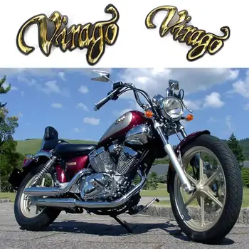 Быстрая ДОСТАВКА! 2020 НОВЫЙ 2шт мотоцикл золотой 3D значок топливного бака, эмблема, наклейка для Yamaha Virago, наклейка для автомобиля, стайлинг автомобиля