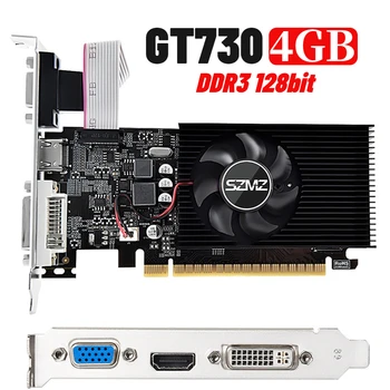 Видеокарта GT730 DDR3 для настольного компьютера PCI-express2.0 16X Игровые Видеокарты, Совместимые с HDMI + VGA + DVI для Офисных /Домашних игр