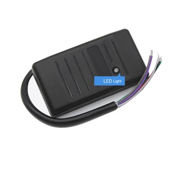 Водонепроницаемый считыватель RFID-карт 125 кГц, считыватель карт Wiegand 26 34, светодиодные индикаторы, считыватель контроля доступа к ID-картам безопасности RFID EM