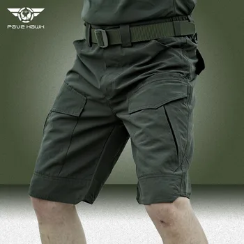 Военные тактические шорты Мужские IX5 Летние дышащие короткие брюки-карго с несколькими карманами, мужские уличные износостойкие армейские рабочие шорты
