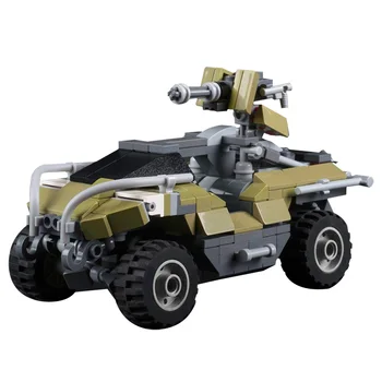 Военный автомобиль MOC UNSCS M12 Warthogs Light Tank 22291 Игровой строительный блок Модель Кирпичное Украшение дома Детская игрушка своими руками Лучшие Подарки