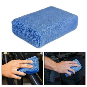 Восковой аппликатор из микрофибры, губка для полировки автомобиля, мягкие подушечки для полировки автомобилей Auto C2M4, губка для мытья автомобилей