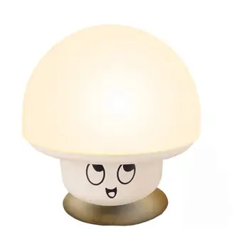 Грибные светодиодные фонари USB Грибная ночная лампа Прикроватная настольная лампа с сенсорным управлением, присоски, USB перезаряжаемая милая грибная лампа для