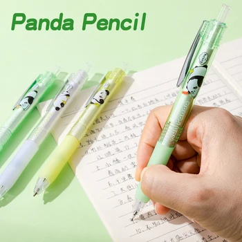 Движущийся карандаш Kawaii 0,5 мм Мягкое резиновое рукопожатие С низким центром тяжести, нелегко сломать Автоматический карандаш Cute Panda