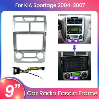 Двойная Панель Автомобильного Радио din Для KIA Sportage 2004-2007 Стерео Панель Рамка Android-плеера GPS DVD-плеер Установочный Комплект Рамка
