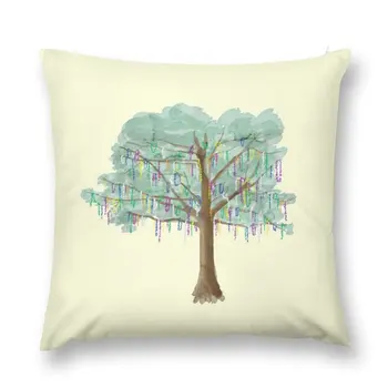 Дерево Марди Гра - акварельная подушка Прямоугольный чехол для подушки Наволочки Подушки для кровати Подушки для детей