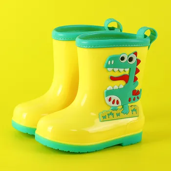 Детская обувь, короткие непромокаемые сапоги для женщин, непромокаемые ботильоны, резиновые ботинки, дизайнерские непромокаемые ботинки для мальчиков