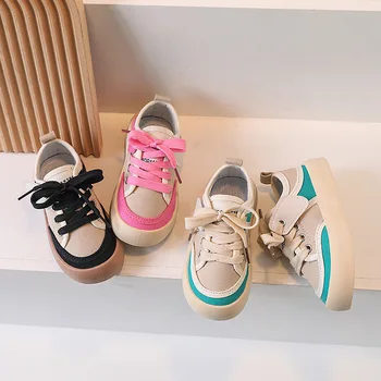 Детские кроссовки 2023, Повседневная парусиновая обувь для мальчиков, обувь для девочек, детские кроссовки на мягкой подошве