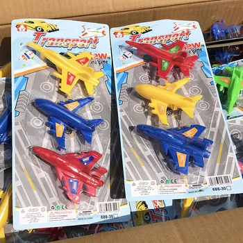 Детские развивающие игрушки Мини-военная модель, имитирующая комбатантов, Маленький самолет, игрушки из трех частей, подарки мальчику на день рождения