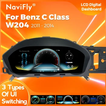 Для Benz C Class W204 2011-2014 NTG4.5 LHD цифровой виртуальный кокпит автомобиля ЖК-панель приборной панели Blue ray 1920*720