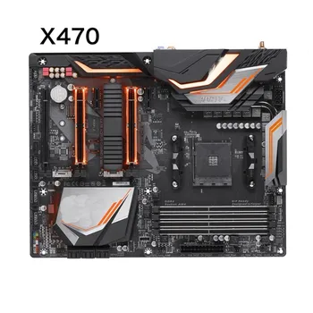 Для Gigabyte X470 AORUS GAMING 5 Материнская плата WIFI Поддерживает процессор 7-й серии A DDR4 ATX X470 Материнская плата 100% Протестирована нормально, Полностью работает
