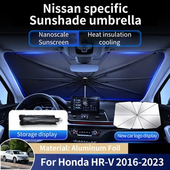 для Honda HR-V HRV Vezel 2016 ~ 2023 2022 Алюминиевая Фольга Солнцезащитный Козырек На Переднее Стекло Автомобиля Солнцезащитный Козырек Протектор Зонтик Аксессуары