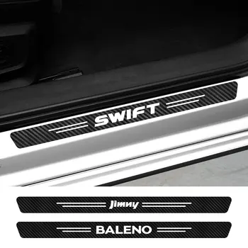 Для Suzuki Swift Ignis Jimny Celerio Baleno Grand-Vitara Ciaz Equator Ertiga Samurai S-Cross SX4 Alto Наклейки На Пороги автомобиля