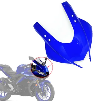 Для YAMAHA YZF R3 R25 YZFR3 YZFR25 2019-2022 Мотоцикл Синяя Передняя Фара Носовая Часть Корпуса Обтекателя Крышка Панели Капота