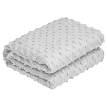 Для мальчиков и девочек С точечной подкладкой, легкое детское одеяло, складывающееся для кровати, легко моющееся, двухслойное, сохраняющее тепло, из микрофлиса