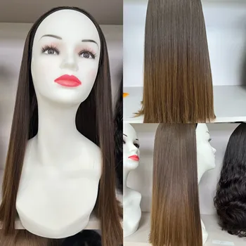 Европейская натуральная повязка для волос градиентного цвета Tsingtaowigs Stright Кошерный парик для женщин Бесплатная доставка