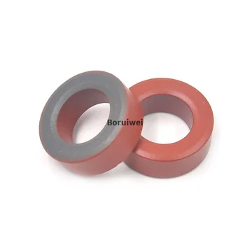 Железное кольцо с высокочастотным магнитом марки T400-2D Boruiwei с красно-серым сердечником