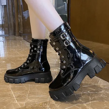 Женская обувь 35-43 на весну-осень 2023, новые европейские и американские короткие женские ботинки на высоком каблуке 5,5 см, женские ботинки Woman