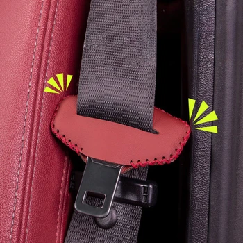 Зажим для пряжки ремня безопасности Кожаный чехол для кнопок в салоне Комфортный опыт вождения Удлинитель пряжки ремня безопасности Зажим безопасности Авто