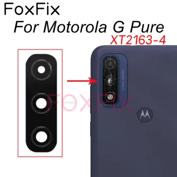 Замена стеклянного объектива задней камеры для Motorola G Pure XT2163-4 с клейкой наклейкой