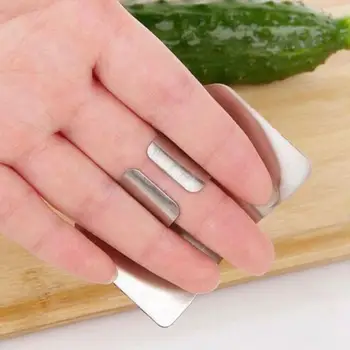 Защита для пальцев из нержавеющей стали от порезов, защита для пальцев, резак для рук, кухонный инструмент, средство для защиты овощей, Кухонный порез для пальцев