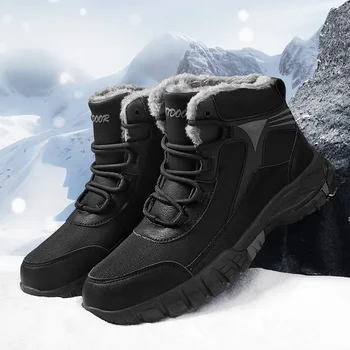 Зимние ботинки, мужские зимние ботинки, зимняя обувь для прогулок на открытом воздухе, легкие кроссовки для мужчин, зимняя обувь, мужские походные ботильоны, обувь