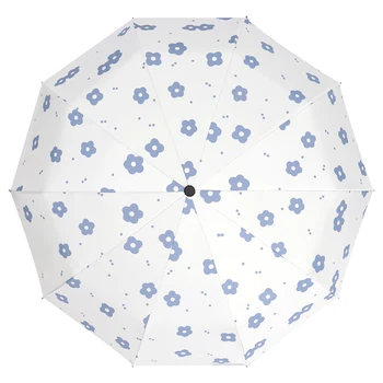 Зонты для девочек и детей, автоматические Милые перевернутые зонты, Цветущая вишня, Бизнес-оборудование для дождя