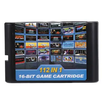 Игровой картридж 112 в 1, 16-разрядный игровой картридж для Sega Megadrive, игровой картридж Genesis для PAL и NTSC