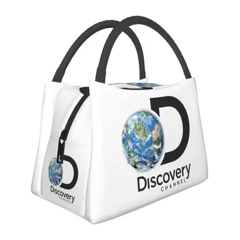 Изолированная сумка для ланча Discovery Channel, женское телешоу, научный портативный термоохладитель, ланч-бокс для еды, офис в больнице