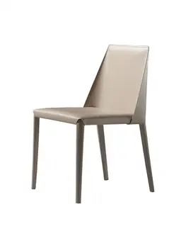 Итальянское минималистичное седло Кожаное кресло Домашнее Легкое Роскошное седло из переработанной кожи Дизайнерское модельное кресло для демонстрационного зала