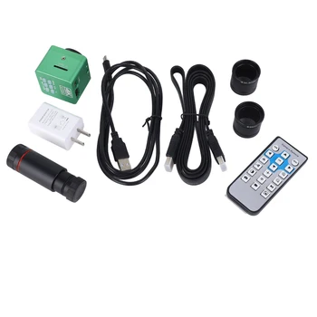 Камера для микроскопа 4K HD Мультимедийный Интерфейс 0.5X Драйвер Цифрового Окуляра от 100 до 240 В USB Комплект Камеры для Микроскопа