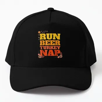 Классическая футболка Run Beer Turkey Nap, бейсболка, черная повседневная кепка с принтом, весна
 Однотонные Рыбки для мальчиков