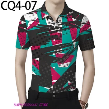 Классические мужские 2023 последний рубашки повседневные высокое качество цифровой печати с коротким рукавом платье рубашка топ 