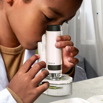 Комплект биологического света для портативной лаборатории Gi Игрушки Школьный Домашний Образовательный Научный Микроскоп Для детей Brinquedo
