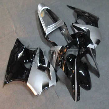 комплект инжекционных обтекателей для ZX6R 00 01 02 ZX-6R 2000-2002 черный серебристый комплект обтекателей из АБС-пластика для капота мотоцикла