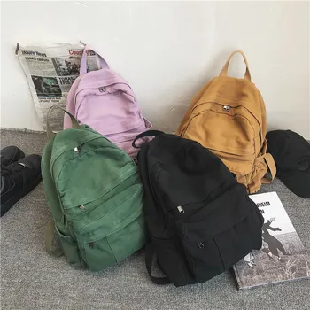 Корейская версия рюкзака для старшеклассников ретро большой емкости литературный молодежный рюкзак простой рюкзак