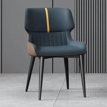 Красивые Современные обеденные стулья С водонепроницаемой обивкой из кожзаменителя, Эргономичная Уникальная мебель Silla