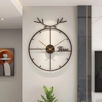 Креативные настенные часы для кухни Скандинавский дизайн Минималистичные современные настенные часы