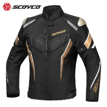 Куртки для езды на мотоцикле SCOYCO, мужская весенне-летняя сетчатая Дышащая защита для мотоциклиста, защита от падения, одежда для отдыха, гонок на мотоциклах