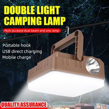 Лампа для кемпинга, уличный светодиодный светильник для палатки, Мобильный светильник для ночного рынка, светильник для киоска, Аварийный фонарь для кемпинга