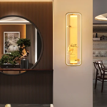 Латунный настенный светильник TEMAR LED Современное роскошное бра Внутреннее убранство спальни, прикроватной тумбочки, освещения гостиной, коридора