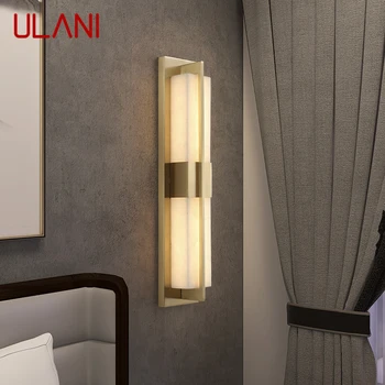 Латунный настенный светильник ULANI LED, современные роскошные мраморные бра, декор для дома, спальни, гостиной, коридора