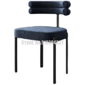 Легкий роскошный домашний обеденный стул в итальянском стиле, современный минималистичный дизайнерский стиль, удобная поясница, творческий досуг, ожидание